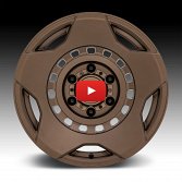 Black Rhino Muzzle Matte Bronze Custom Truck Wheels 4